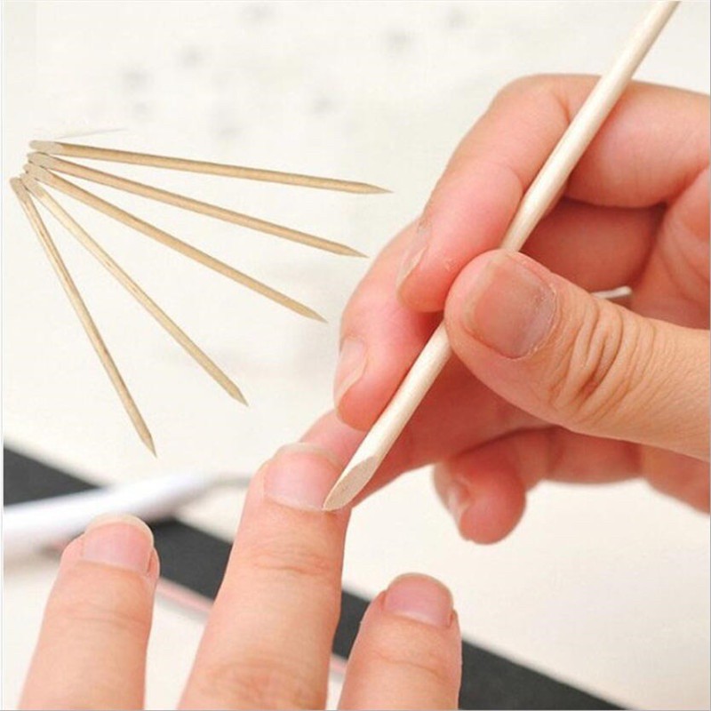 2 Que gỗ làm móng, chấm khoé móng