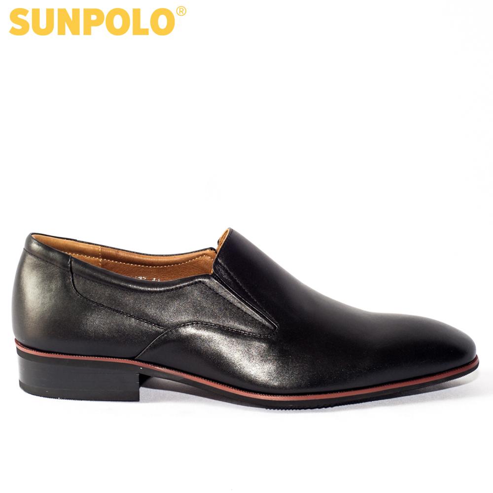 Giày Tây Nam Da Bò SUNPOLO SUMU6673 (Đen, Nâu)