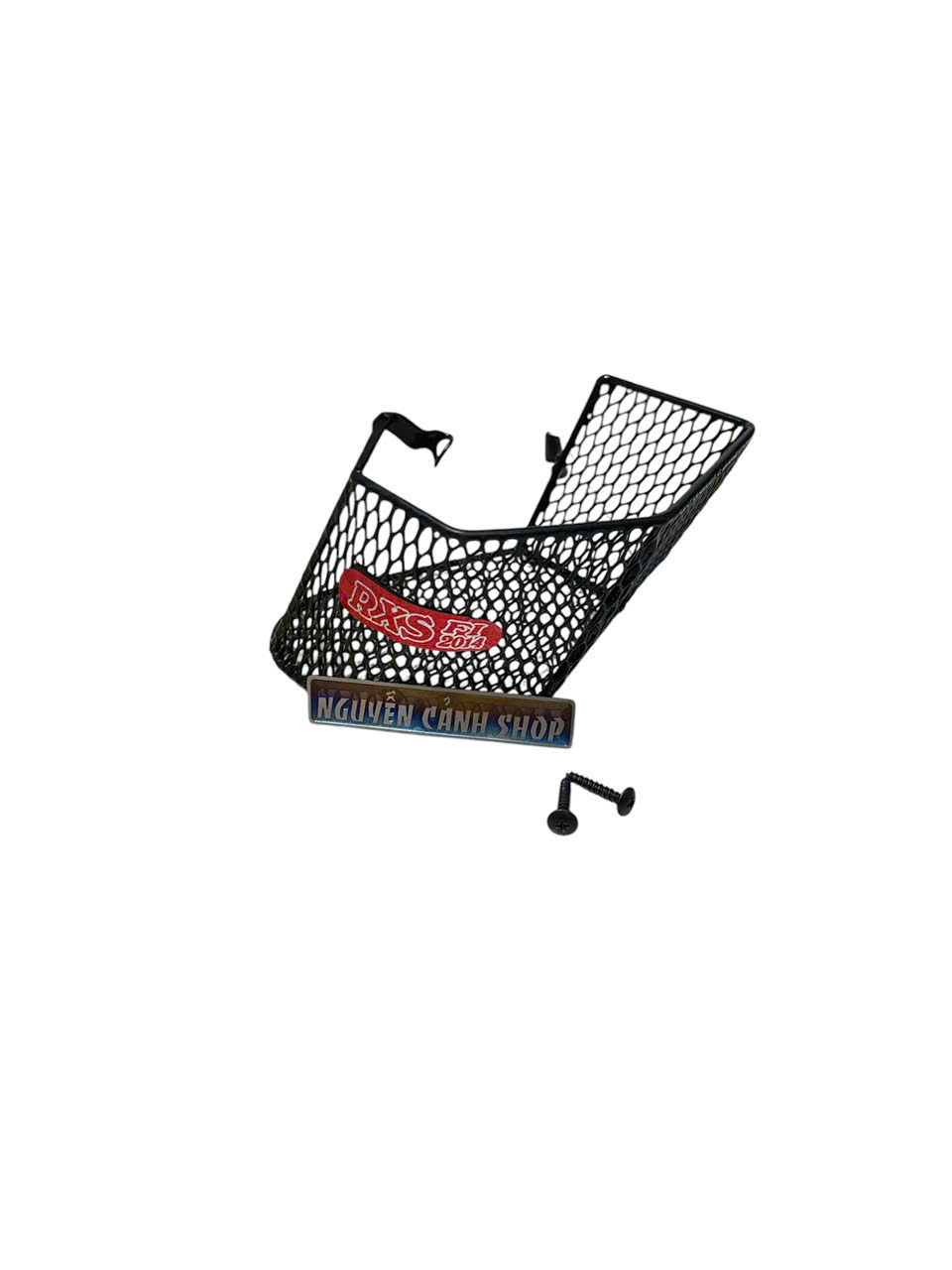 The Side Basket of the Wave Rsx Fi 2014-2015 Has Screws Attached to the Left Side.