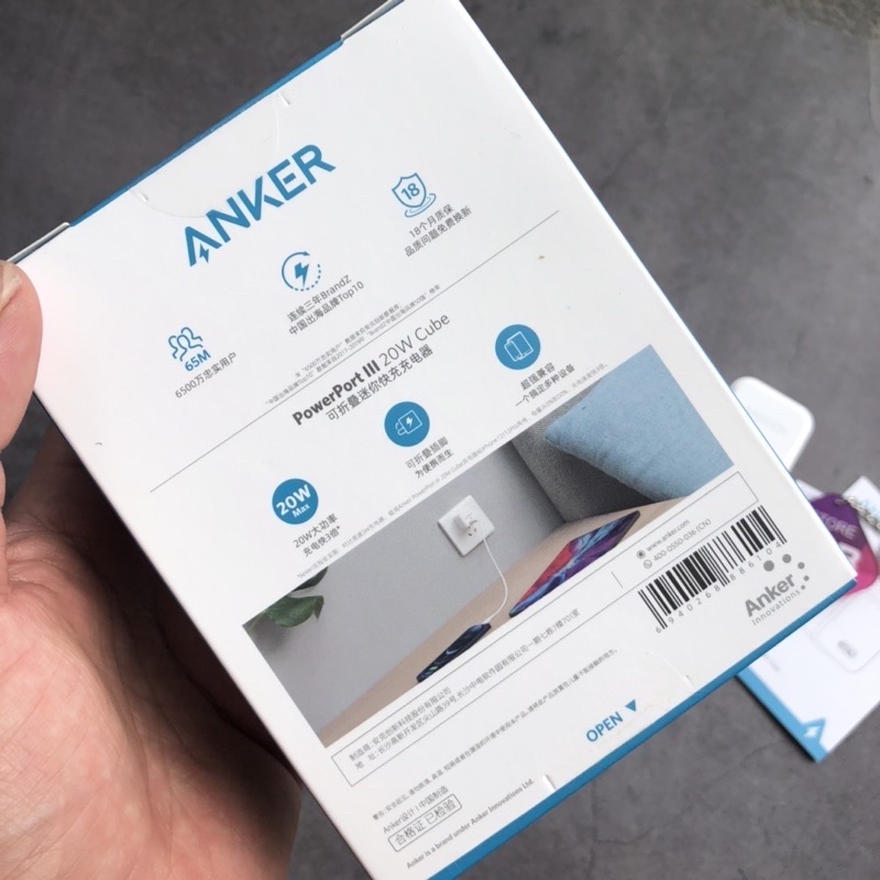 Củ Sạc Anker PowerPort 3 PD Cube 20w - A2149