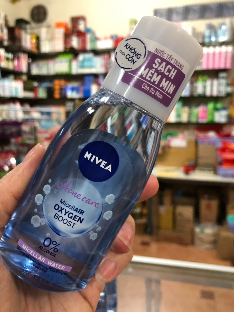 Nước tẩy trang Nivea da mụn mới không chứa cồn