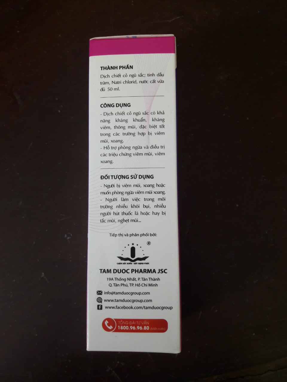 [HCM]DUNG DỊCH VỆ SINH MŨI NGŨ SẮC SPRAY