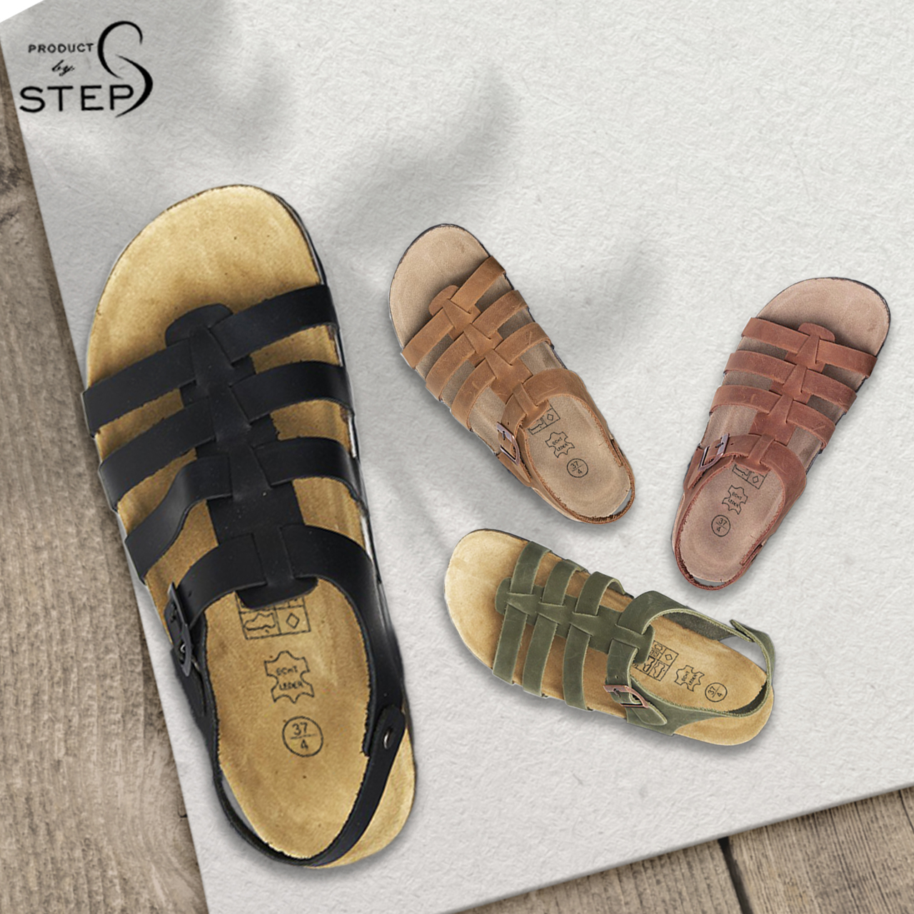 [HCM][Sandal] Giầy đế trấu Unisex Da thật chiến binh (size 35-45)