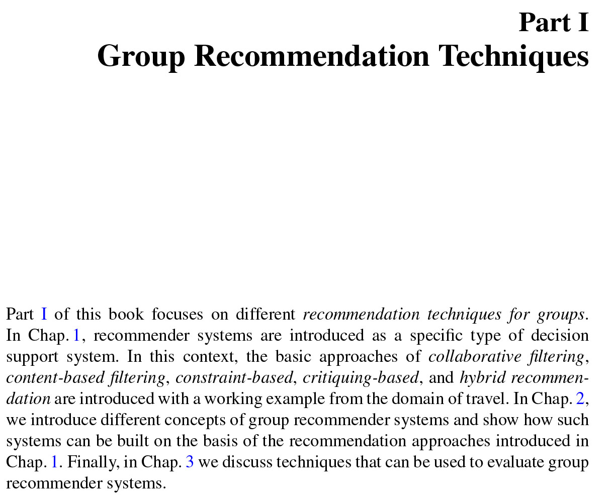 Group Recommender Systems An Introduction