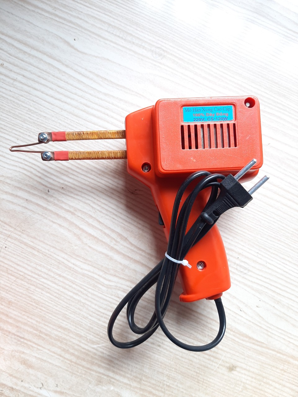 mỏ hàn xung 120w ( tặng thiếc hàn,nhựa thông,mỏ đồng)