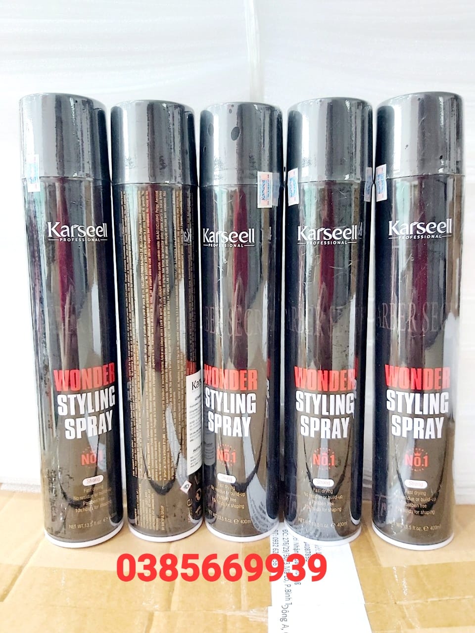 Keo xịt tóc karseell hair spray siêu cứng 400ml