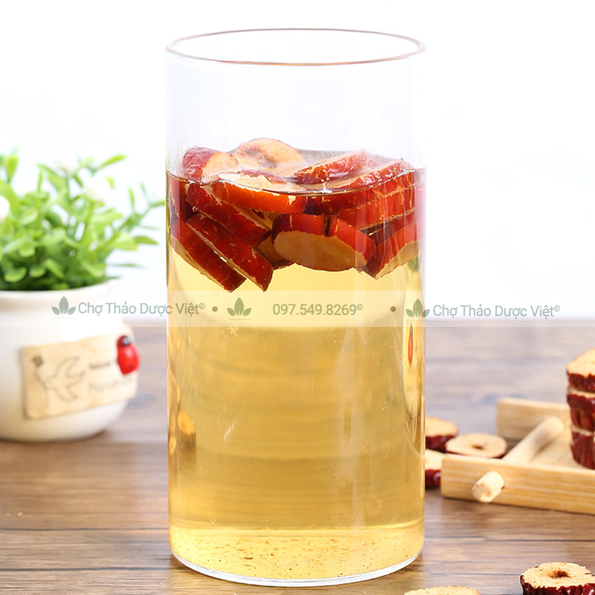 Táo đỏ thái lát 100g, trà táo đỏ sấy giòn, không vụn, dùng pha trà, chưng yến, nấu chè dưỡng nhan