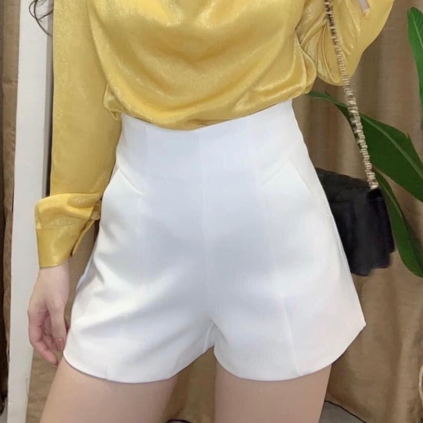 Quần Short Cạp Cao Công Sở
