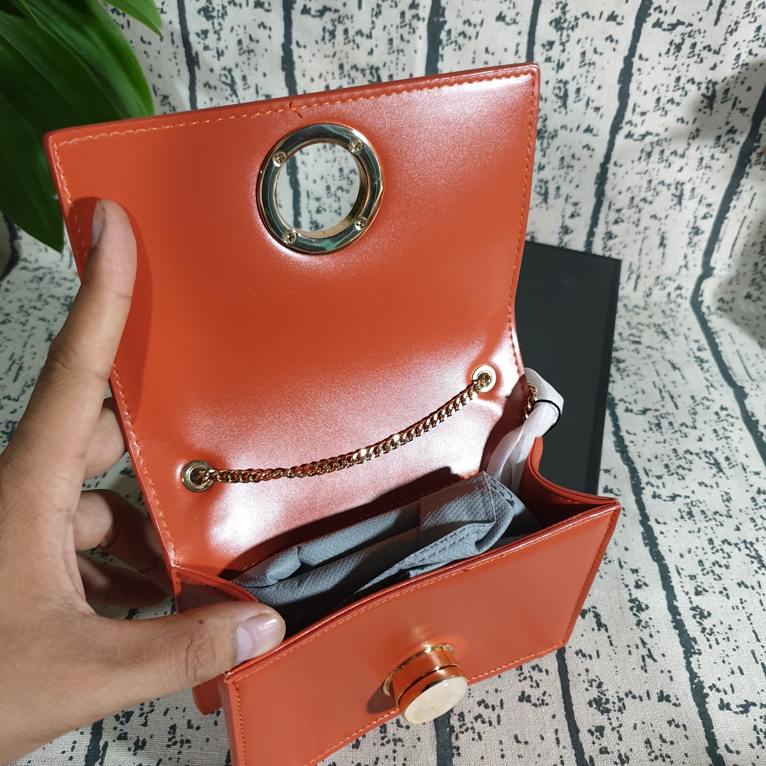 Túi xách mắt ngọc mini  full box tag PW2-76390044