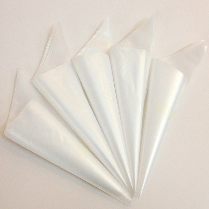 Túi bắt bông kem nilon trơn cỡ Trung (100 cái)