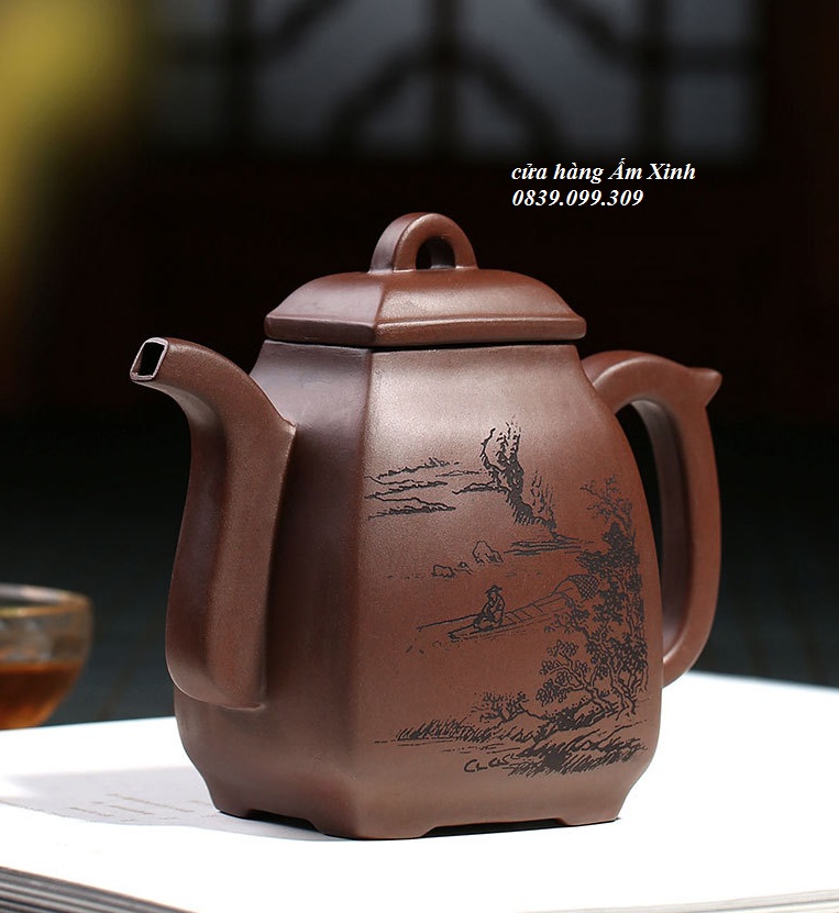 Ấm Tử Sa Nghi Hưng Tần Quyền 360 ml