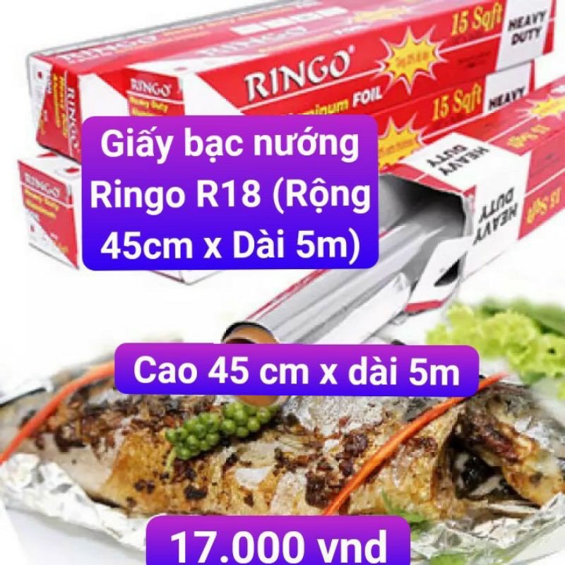 Giấy bạc nướng Ringo R18 (Rộng 45cm x Dài 5m)