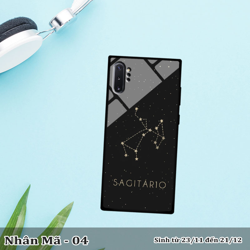 Ốp kính Samsung Note 10 Plus in cung hoàng đạo
