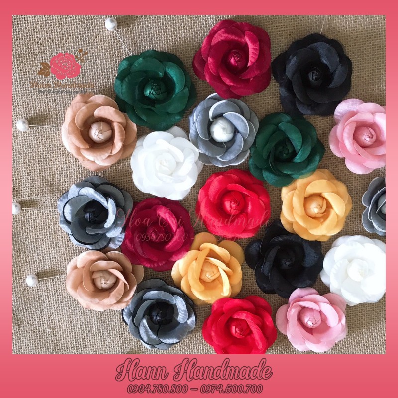 Hoa Cài Áo Giá Sỉ cao cấp [HANN HANDMADE - Hoa cài áo, phụ kiện thời trang sỉ]