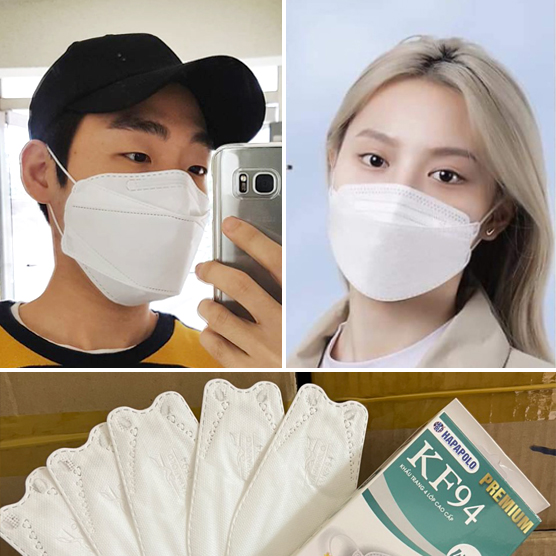 Hộp 10 chiếc Khẩu trang 4D - Khẩu trang KF94