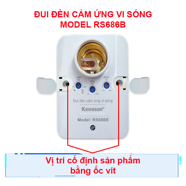 ĐUI ĐÈN CẢM ỨNG VI SÓNG RS686B