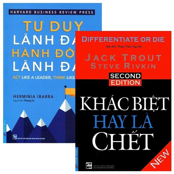 Sách - combo khác biệt hay là chết + tư duy lãnh đạo, hành động lãnh đạo -
