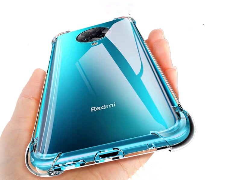 Ốp lưng Redmi K30 Pro / Poco F2 Pro / F3 /  K40 / K40 Pro / K50 / K50 Pro / K50 Ultra / K60 / K60 Pro dẻo trong suốt lồi 4 góc hạn chế ố vàng