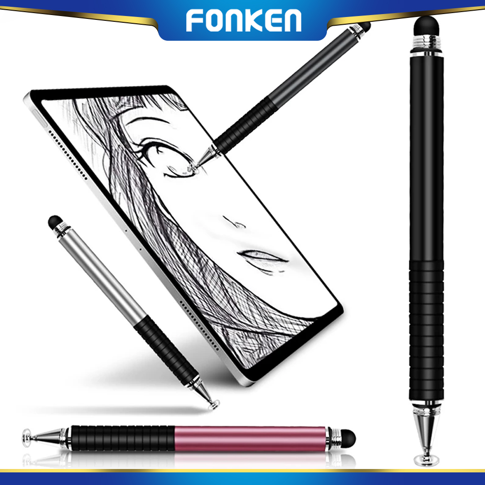 Bút Cảm Ứng Điện Dung Đa Năng FONKEN, 2 Trong 1, Màn Hình Cảm Ứng, Bút Vẽ, Dùng Cho iPhone, iPad, Android