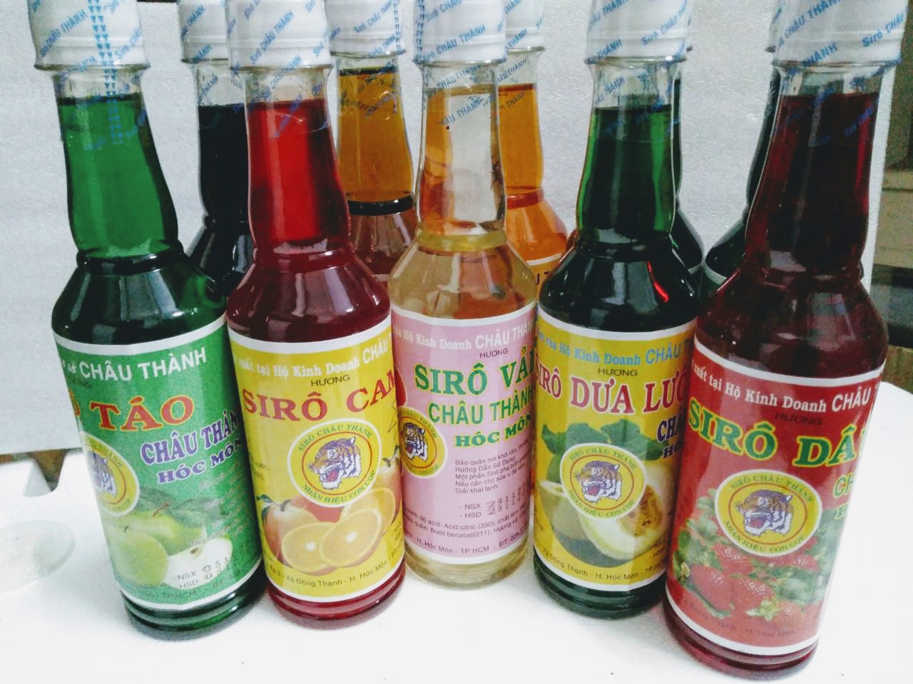 [HCM]Siro hoa quả Châu Thành 400ml (Sâm dứa không đường - xanh)