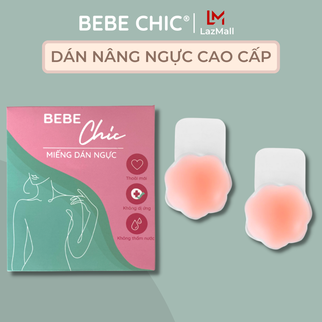 Cặp Miếng Dán Nâng Ngực Cao Cấp Tái Sử Dụng BEBECHIC