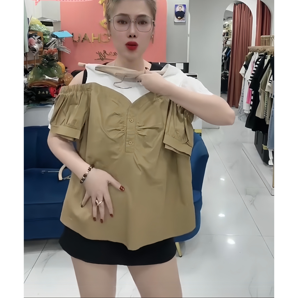 SV98 Áo Phối Hở Vai