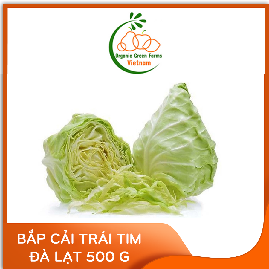 [OGF] - Bắp cải trái tim Đà Lạt (500Gr) - [Giao nhanh 4h HCM]