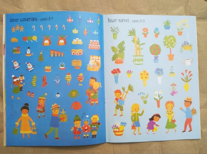 Usborne Sticker Book - Market