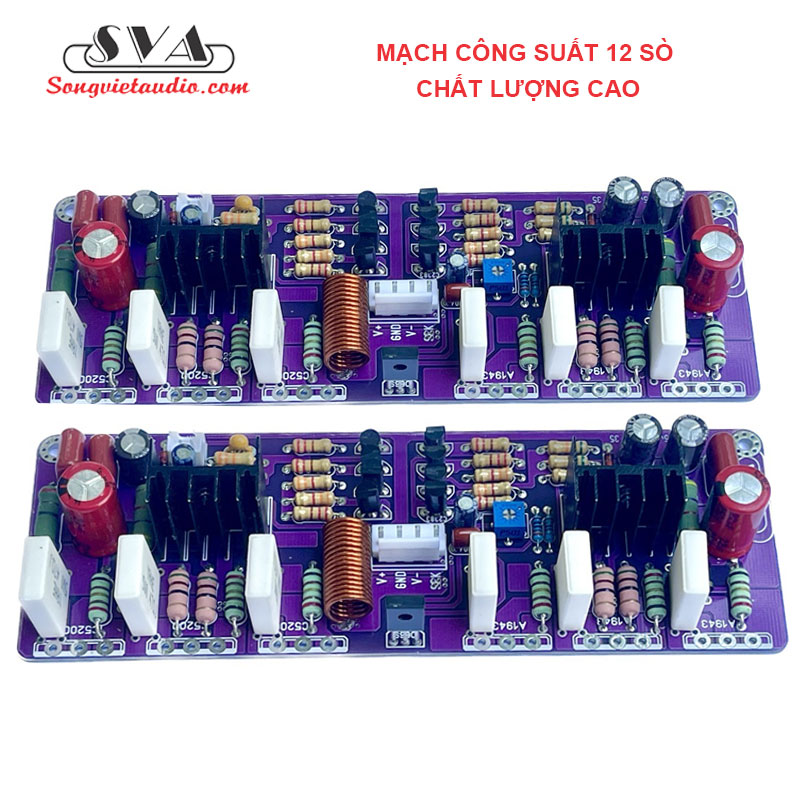 MẠCH CÔNG SUẤT 12 SÒ (2 KÊNH) - 1 CẶP