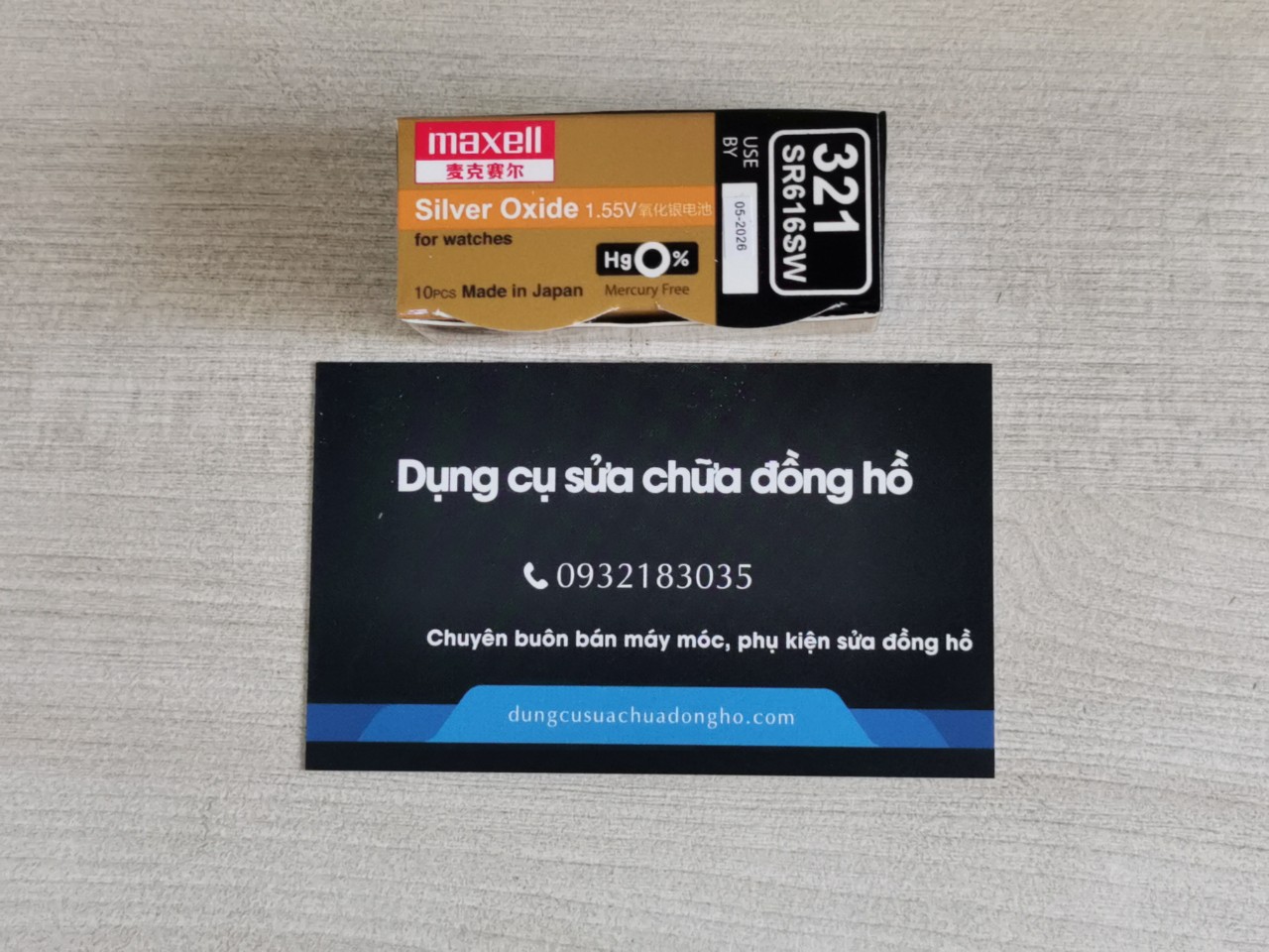 Pin đồng hồ SR616SW  321 Maxell  616