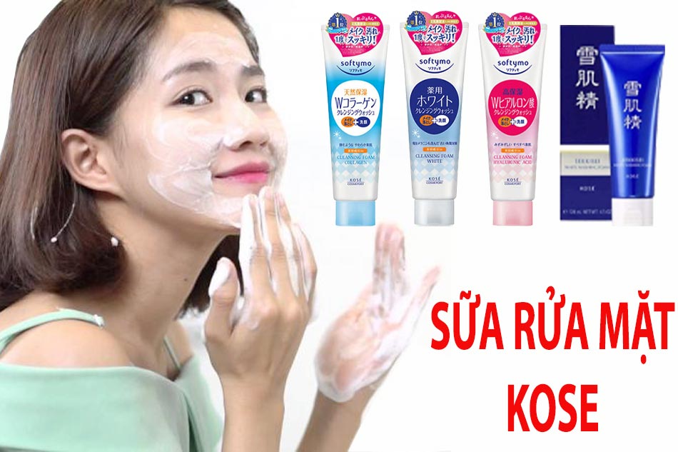 Sữa rửa mặt Kose Softymo Nhật Bản 220g