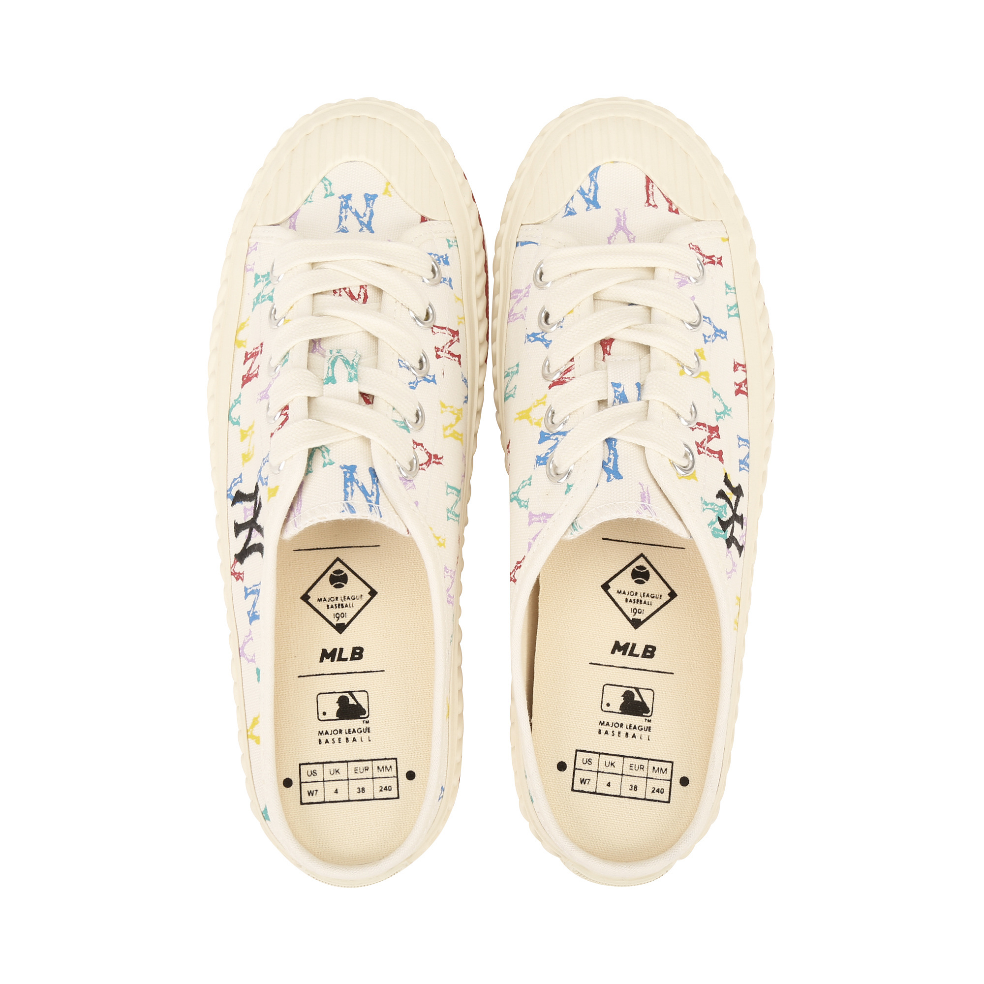 [Full màu 100% Authentic Korea] Giày Mule MLB Monogram - Giày đạp cót cho nam, nữ