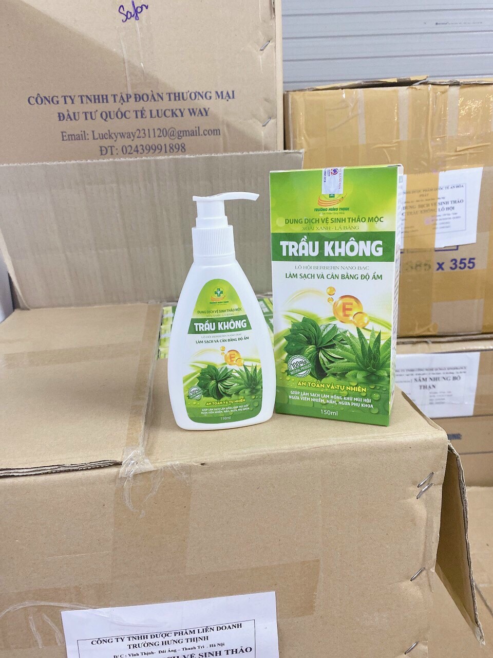 Dung dịch vệ sinh trầu không xoài xanh lá bàng  (cam kết chất lượng)