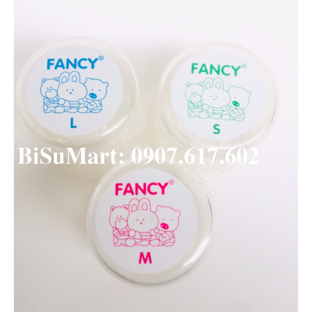 COMBO 12 Núm Vú LY cổ hẹp Silicone Siêu Mềm FANCY (Núm cổ nhỏ)