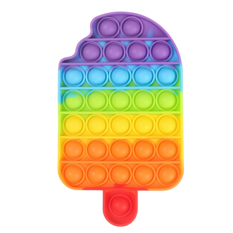 Cheap pop it squeeze stress reliever toy colorful bubble squeeze stress-Hause