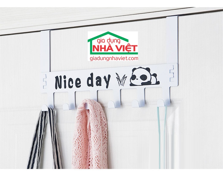Mắc treo quần áo gài sau cửa Nice day