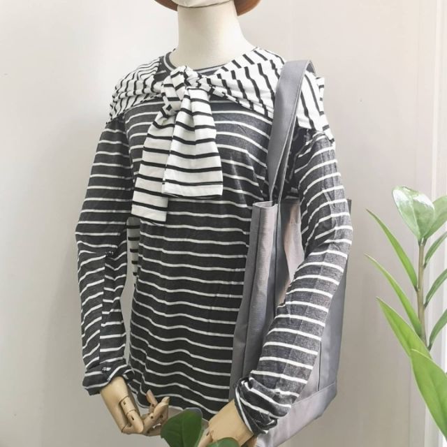 Áo thun sọc tay dài cotton