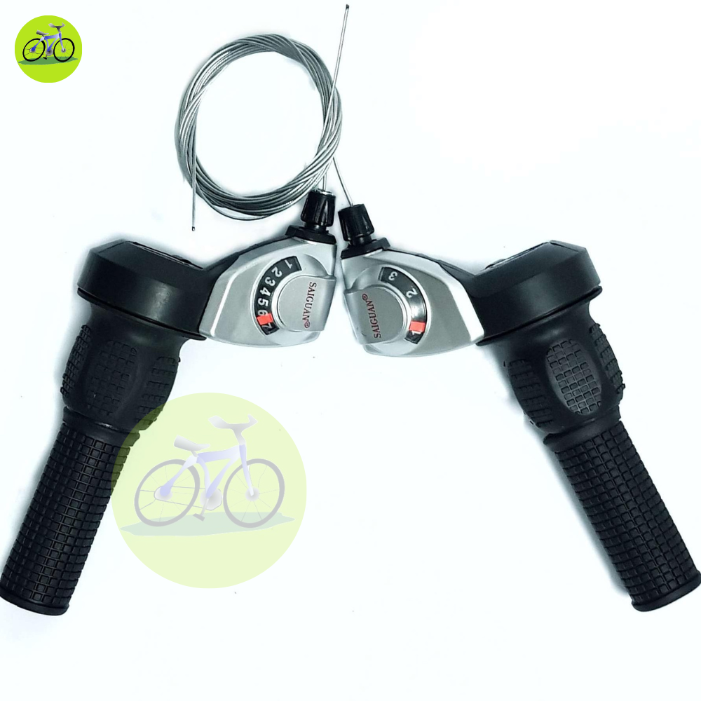 [HCM]Cặp tay đề vặn sang đĩa líp/ Đề vặn chuyển đổi số xe đạp Saiguan 3x7