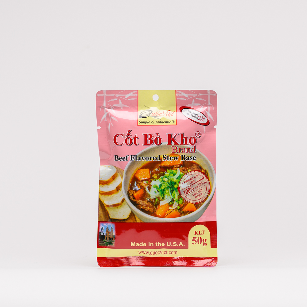 Cốt gia vị Bò Kho Hộp 16 gói Vietnam Beef Flovored Stew Base