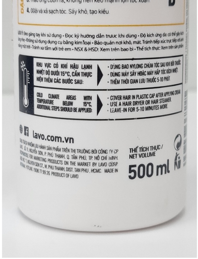 UỐN SIÊU SÓNG ( Uốn setting ) Lavox NANO COMPLEX 500ml / cặp