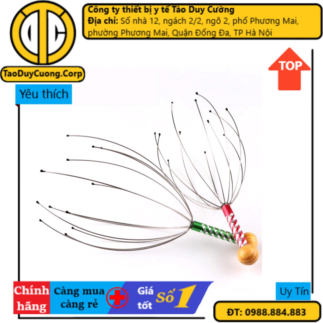 Octopus head massage wand: reduce stress, circulation blood pressure, make sleep well, learn fast in