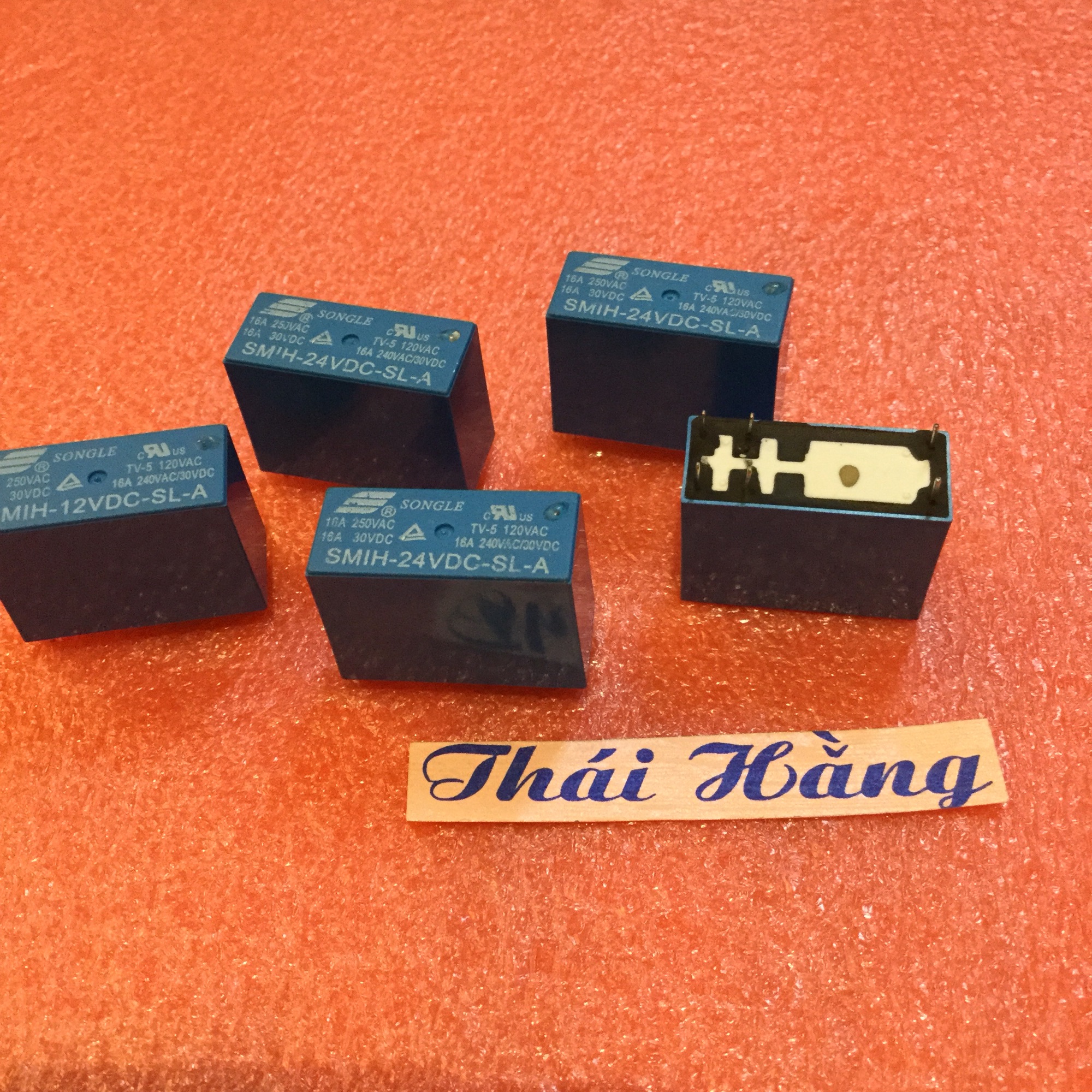 Relay songle 24 v-16a-6 chân