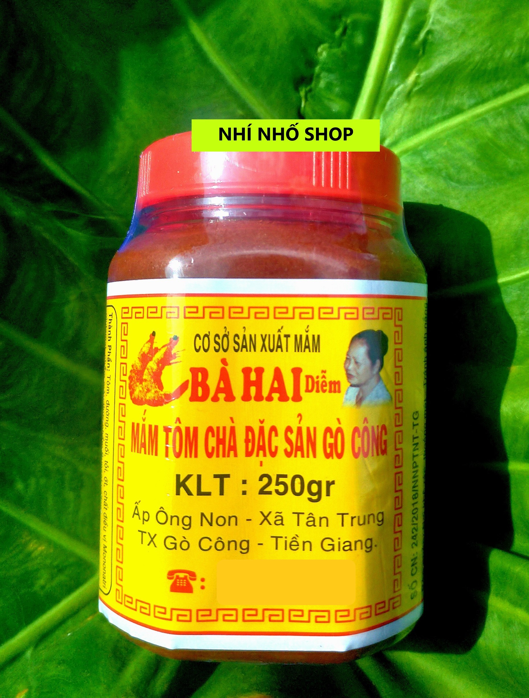 MẮM TÔM CHÀ BÀ HAI GÒ CÔNG (250G/HỦ)