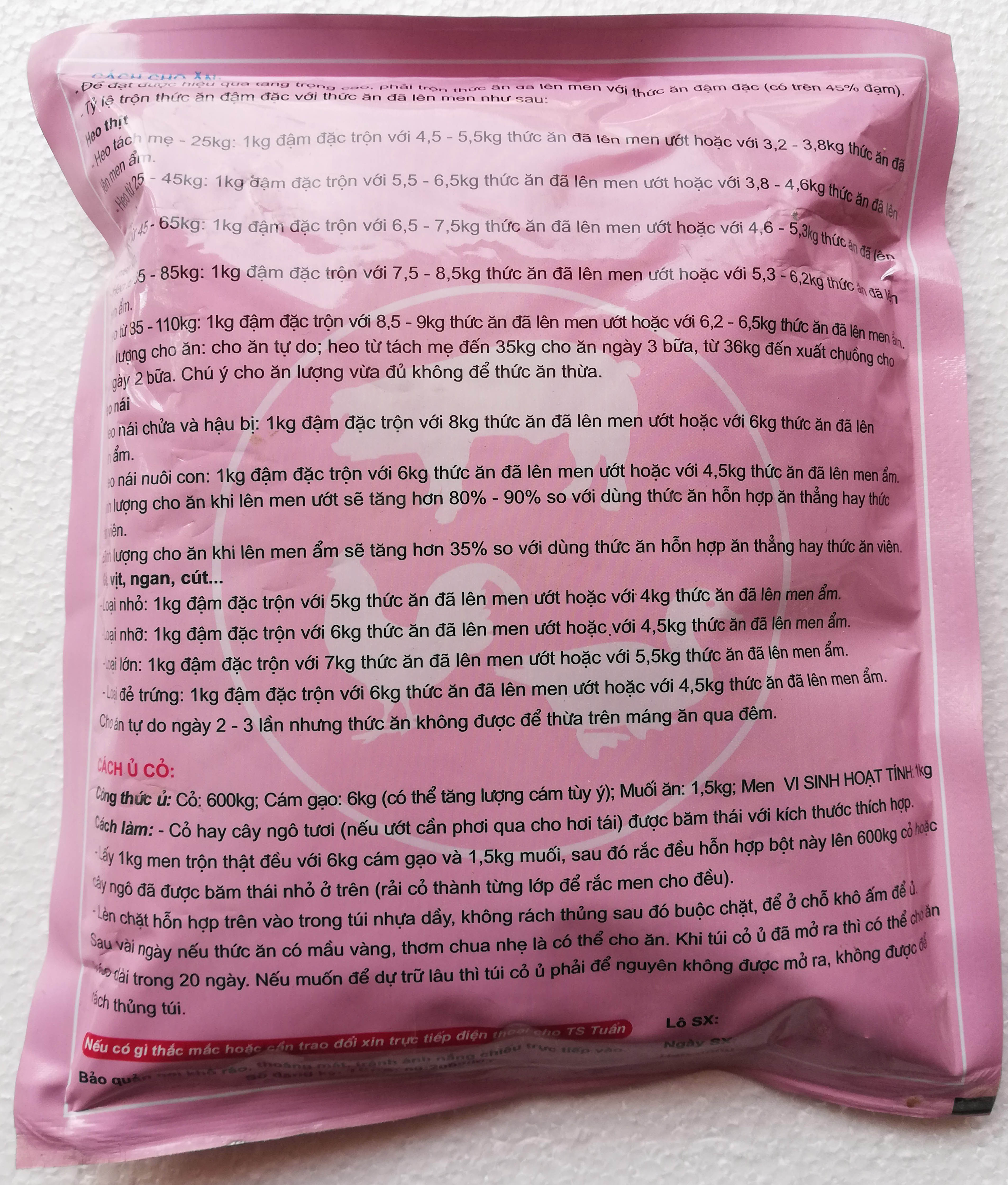 2 gói Men ủ vi sinh hoạt tính 500g