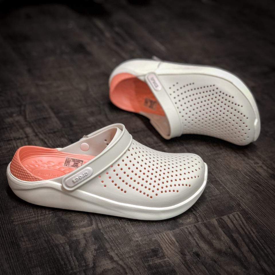 SỤC CROCS.. LITERIDE SIÊU MỀM ÊM (KEM/CAM)