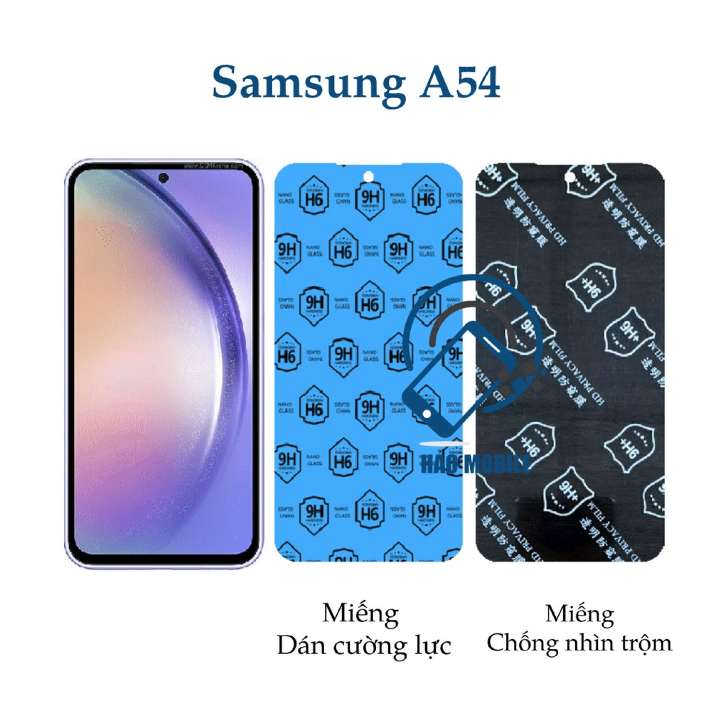 Dán cường lực dẻo nano Samsung A54 trong suốt và chống nhìn trộm
