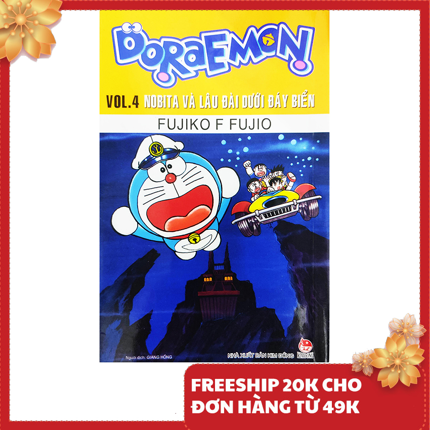 Truyện tranh cho bé - Doraemon Truyện Dài - Tập 4 – Nobita và lâu đài dưới đáy biển
