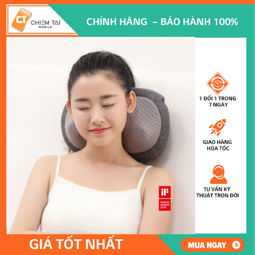 Gối massage nhiệt không dây Leravan LF-YK006 chân tròn