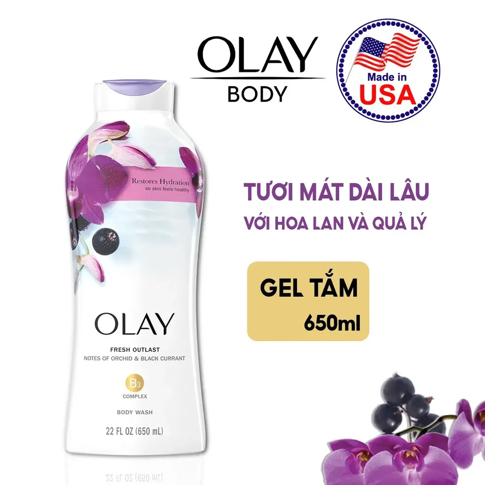 [Hàng Mỹ] Sữa Tắm Olay Mỹ 650ml