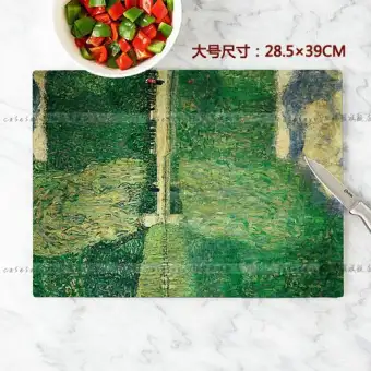Kaiser Wei Klimt Tempered Glass Cutting Board Kitchen Cutting